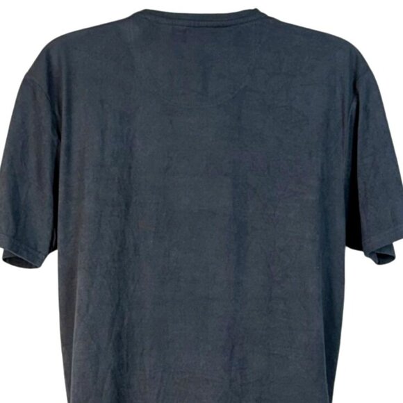 Loyalty & Faith Gray Short Sleeve Patriotic Star Patch Crewneck T-Shirt Men's L - Picture 4 of 7